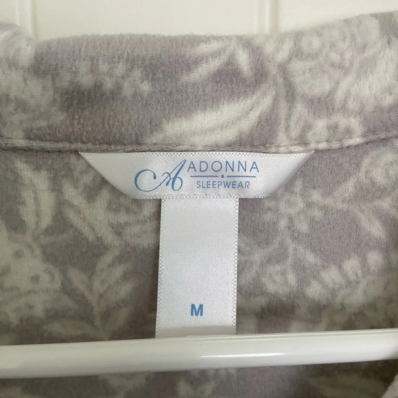 NWOT | Adonna Sleepwear women’s fleece patterned pajama matching set — medium - Picture 3 of 8